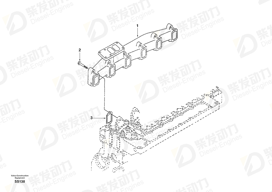 VOLVO Screw SA3901448 Drawing