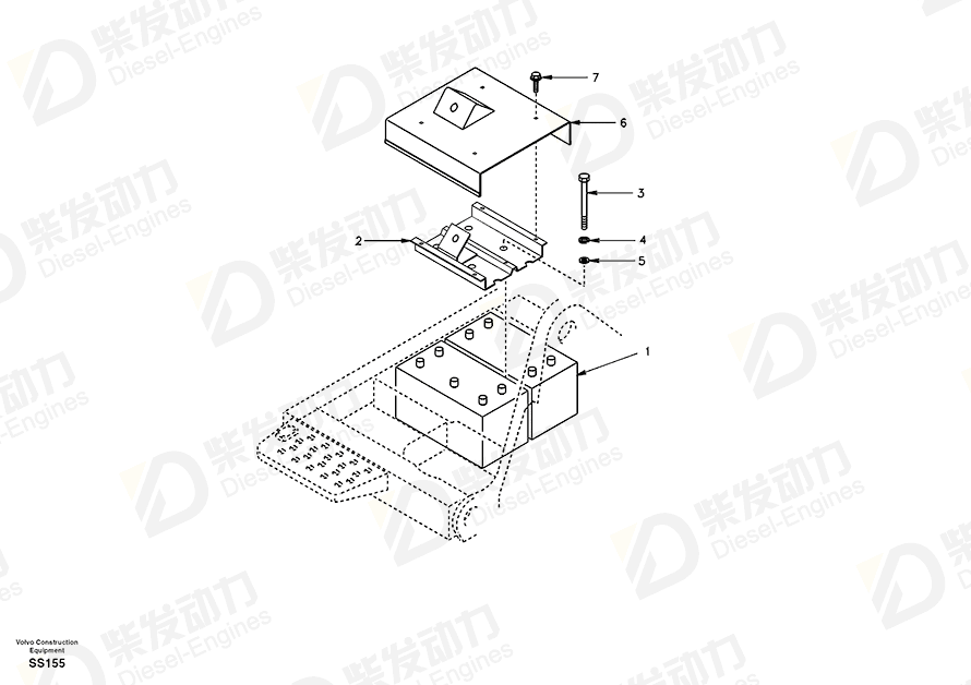 VOLVO Battery 14881577 Drawing