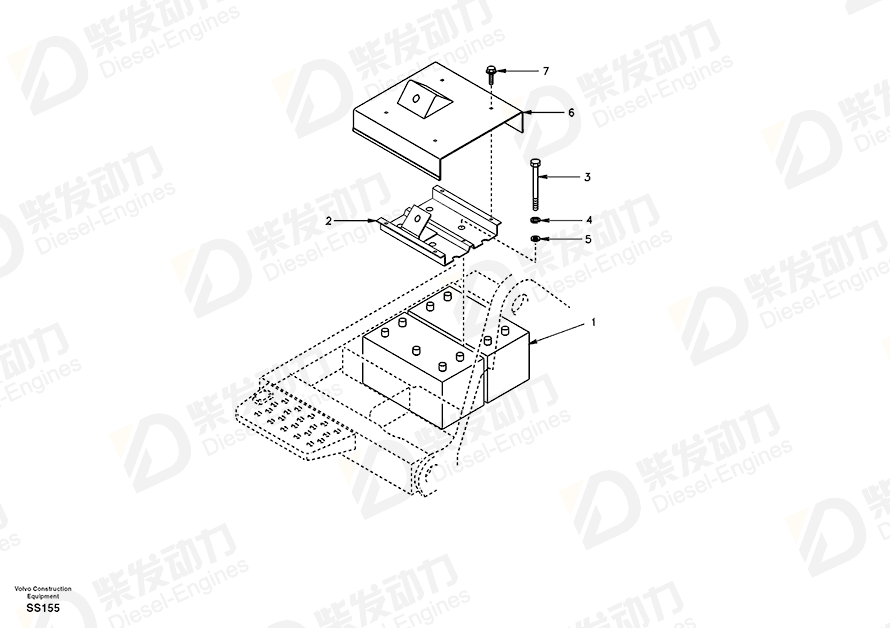 VOLVO Bracket 14529075 Drawing