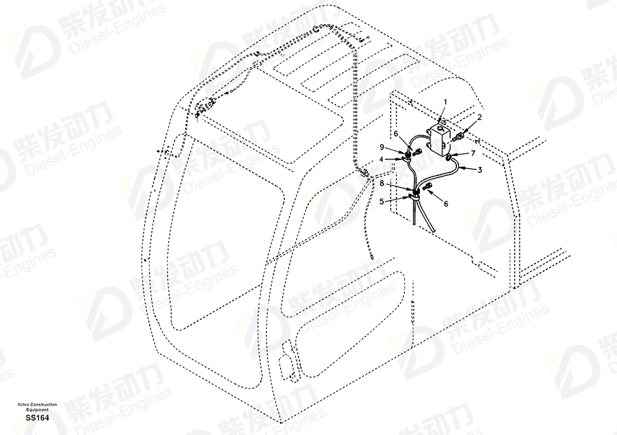 VOLVO Grommet 14529133 Drawing