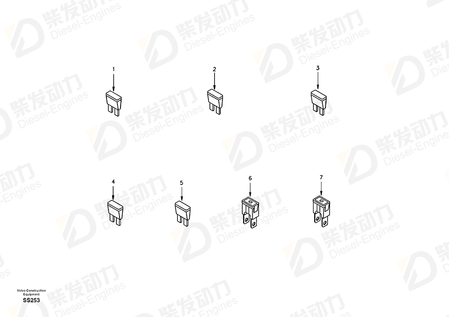 VOLVO Fuse SA9877-15000 Drawing