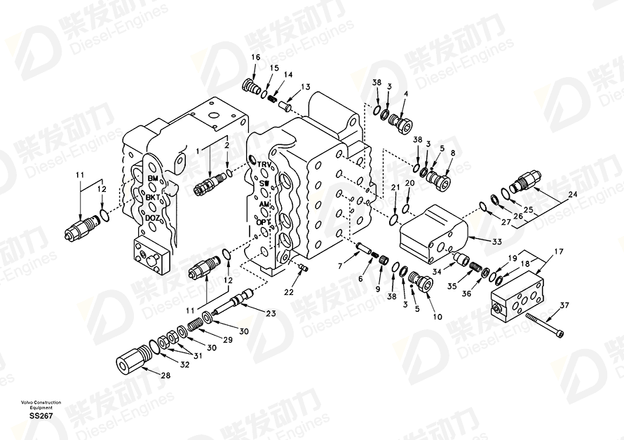 VOLVO Spring SA8230-13030 Drawing