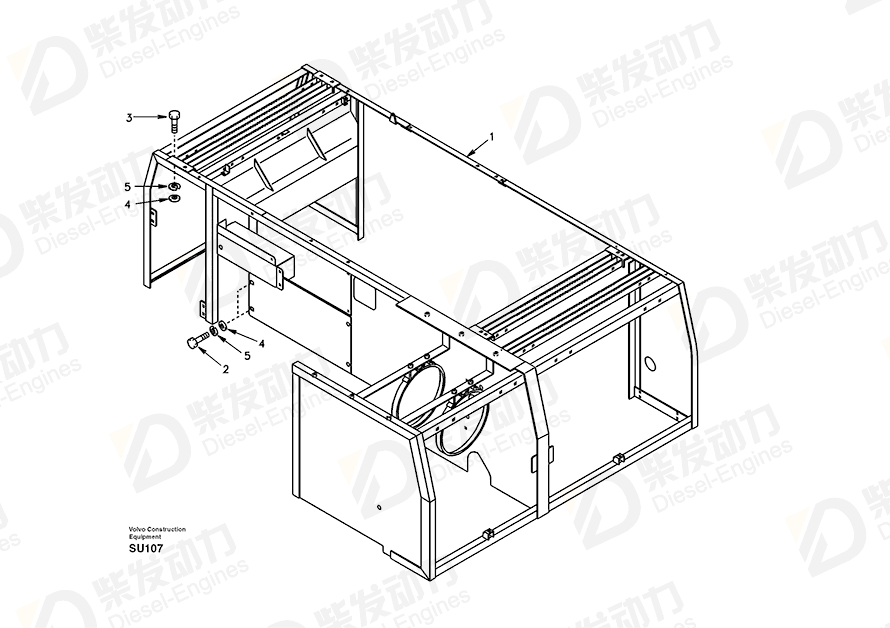 VOLVO Cowl SA14509614 Drawing VOLVO Cowl SA14509614 Drawing