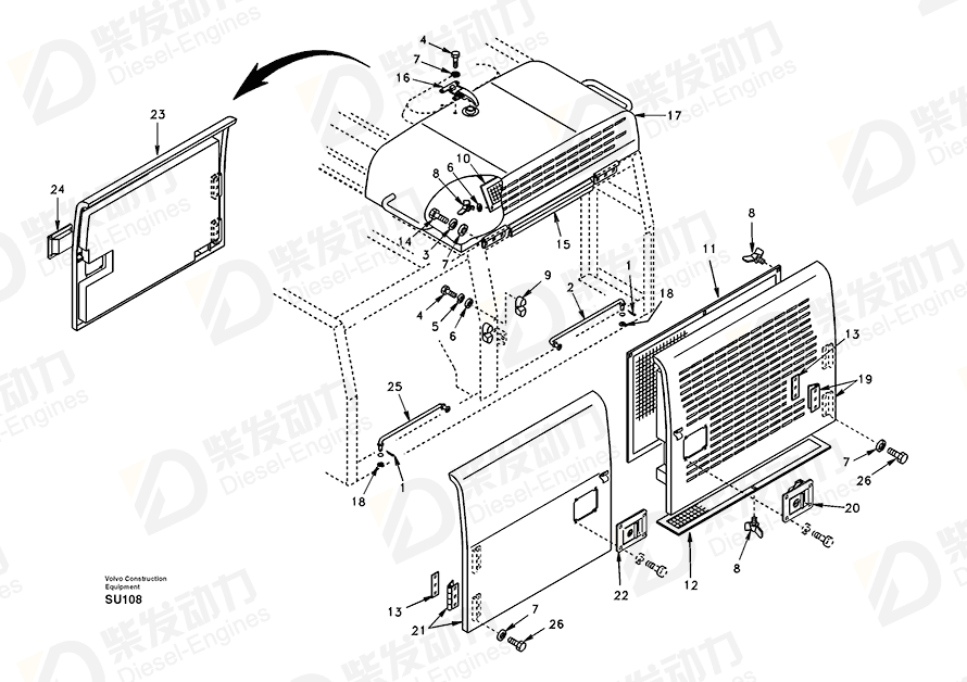 VOLVO Catch SA1162-04000 Drawing