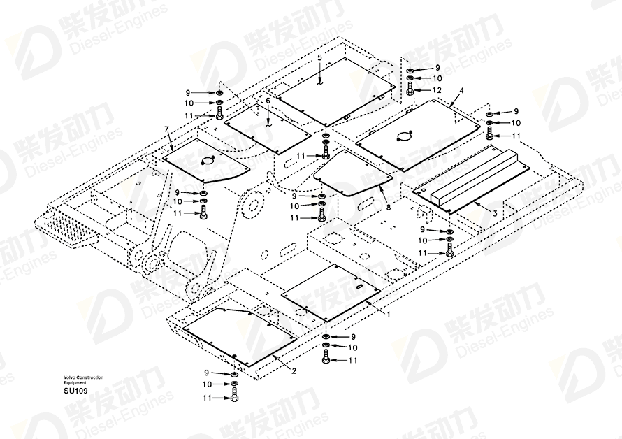 VOLVO Cover SA14502598 Drawing VOLVO Cover SA14502598 Drawing