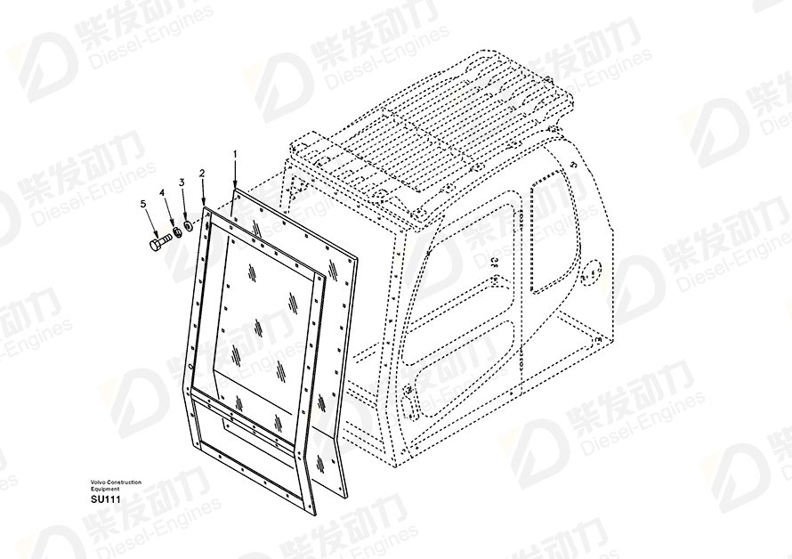 VOLVO Cover 14502681 Drawing
