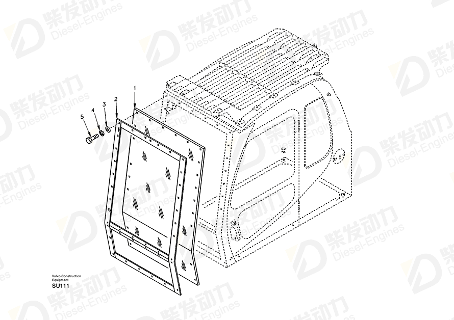 VOLVO Window 14502680 Drawing