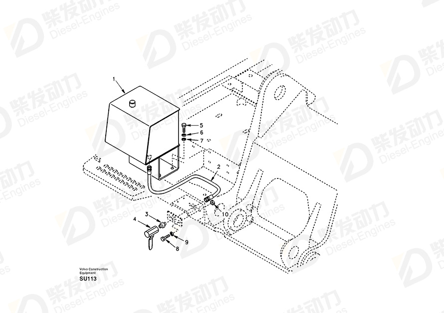 VOLVO Shut-off Cock SA9498-00240 Drawing