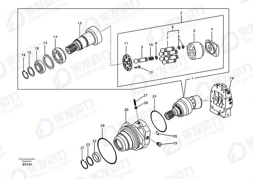 VOLVO Housing SA8230-34740 Drawing