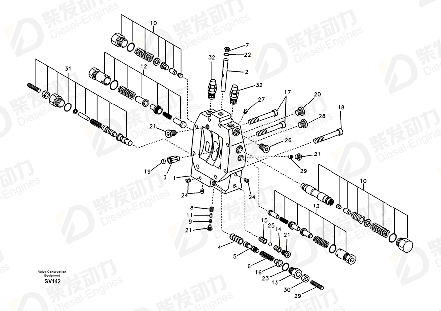 VOLVO Bushing SA8230-34930 Drawing