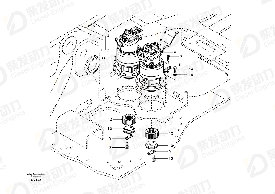VOLVO Pipe 14514382 Drawing