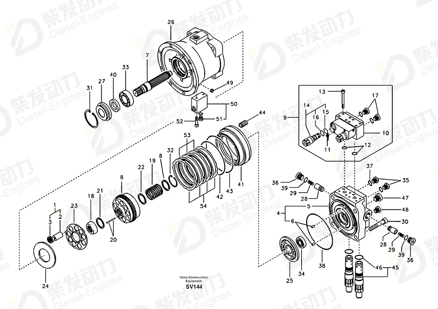 VOLVO FRICTION PLATE SA8230-13960 Drawing