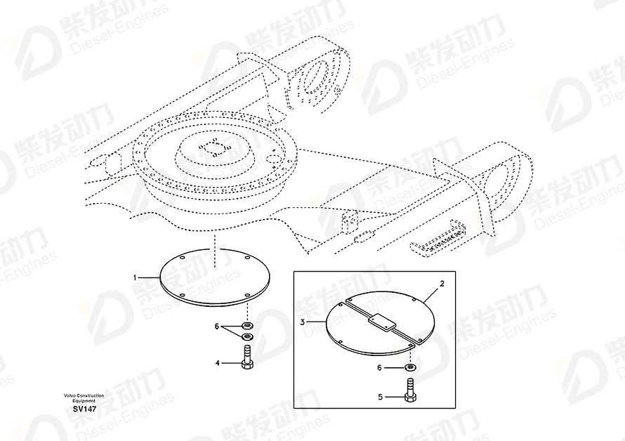 VOLVO Cover 14514018 Drawing