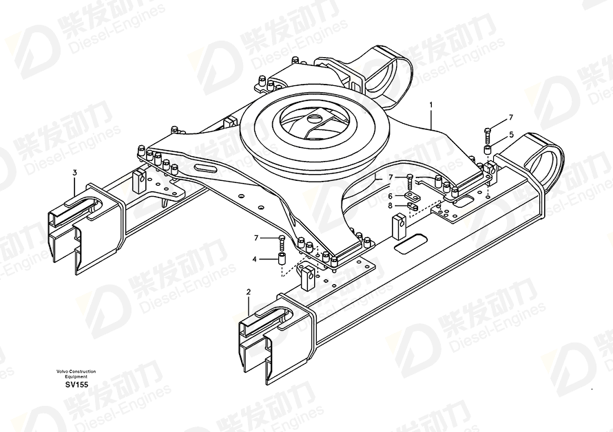 VOLVO Frame 14533908 Drawing