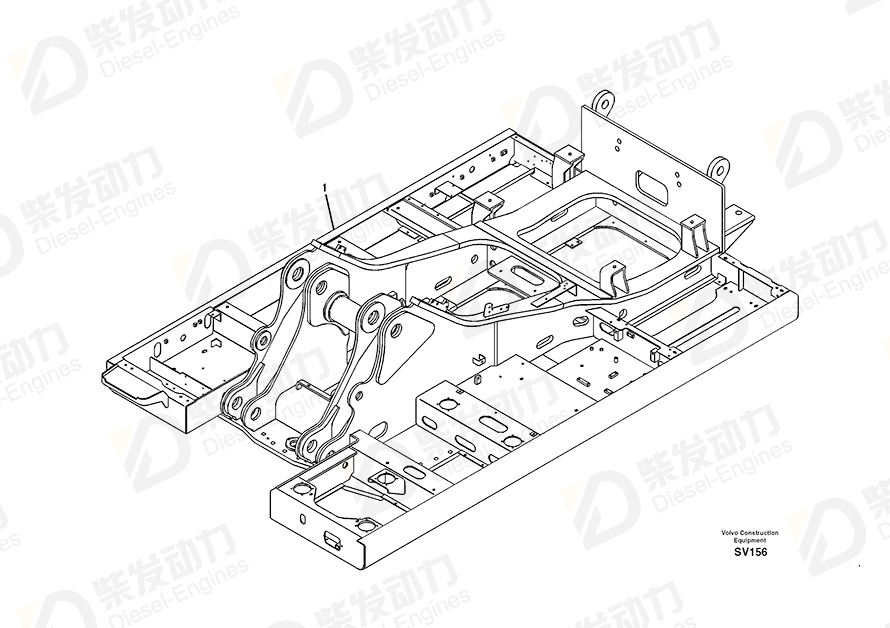 VOLVO Frame 14533170 Drawing