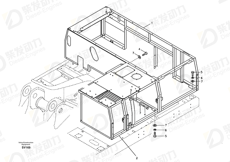 VOLVO Cowl 14518600 Drawing