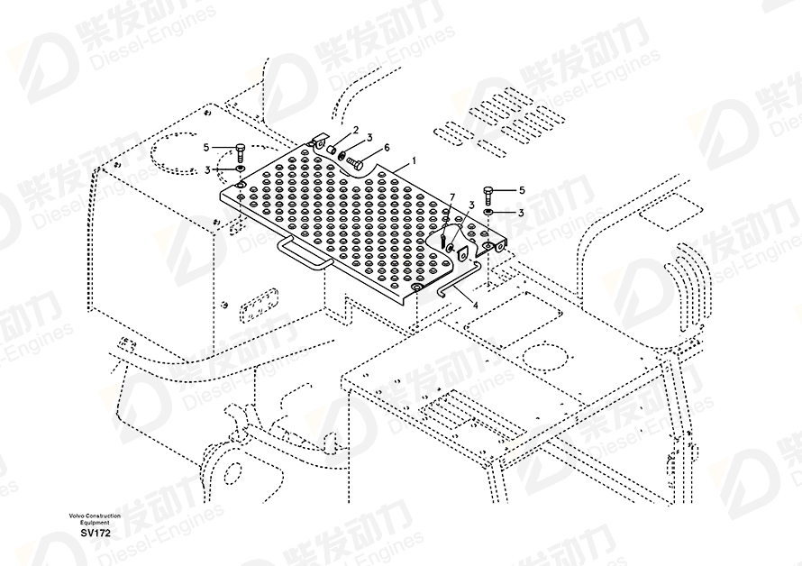 VOLVO Rod 14508804 Drawing