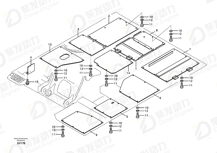 VOLVO Cover 14507673 Drawing