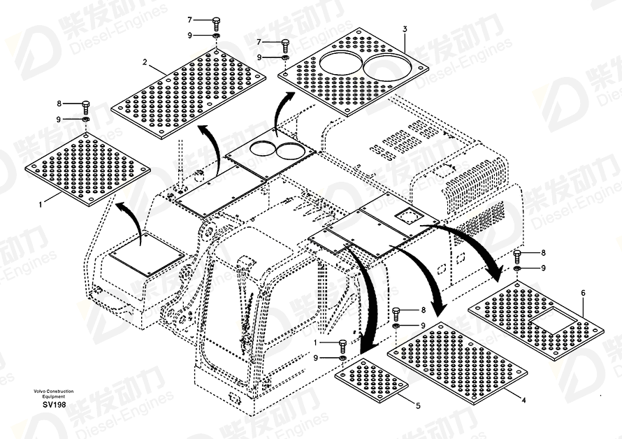 VOLVO Plate 14508815 Drawing