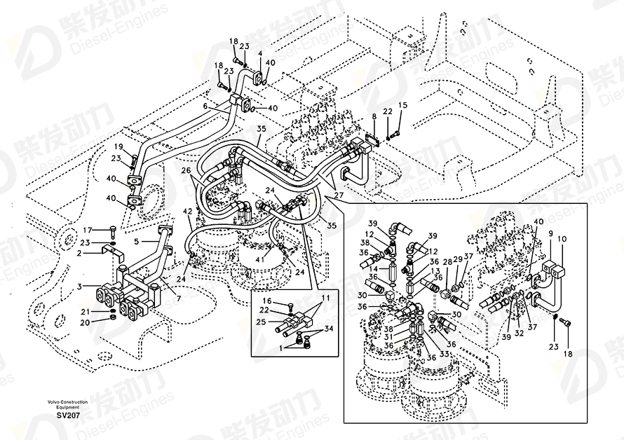 VOLVO Hose SA9403-05613 Drawing