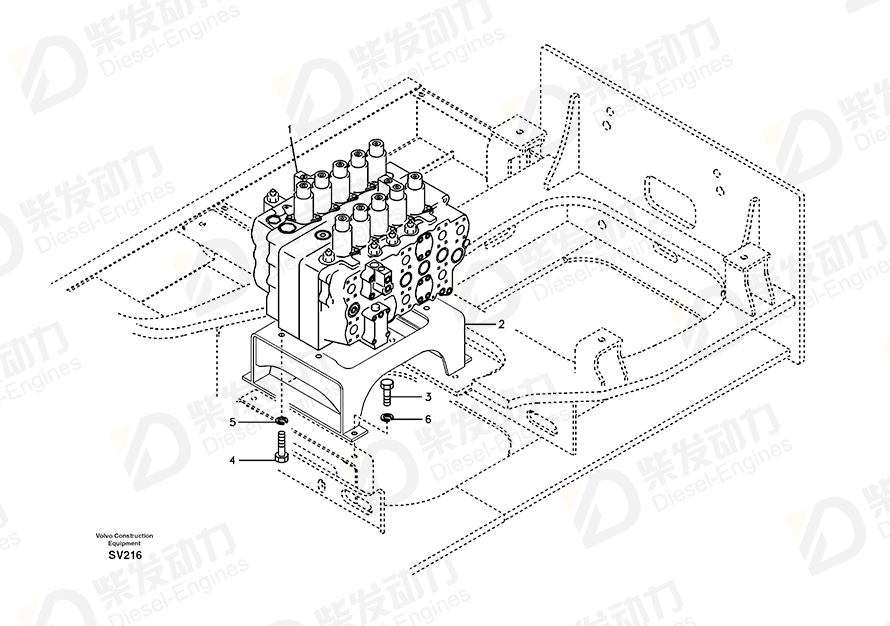 VOLVO Bracket 14514126 Drawing