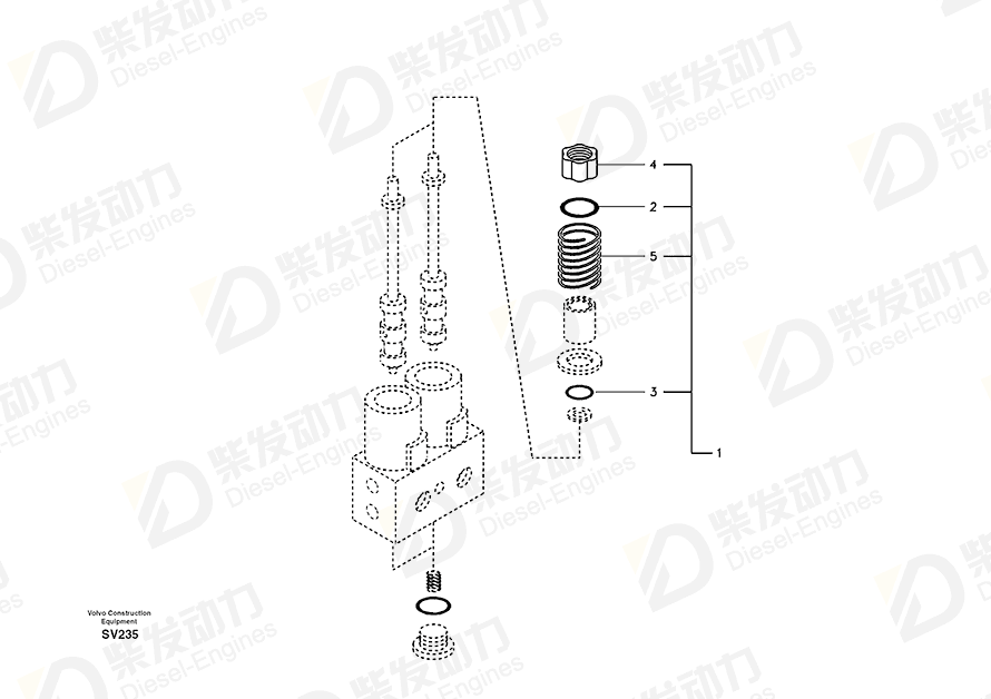 VOLVO Spring 14512986 Drawing