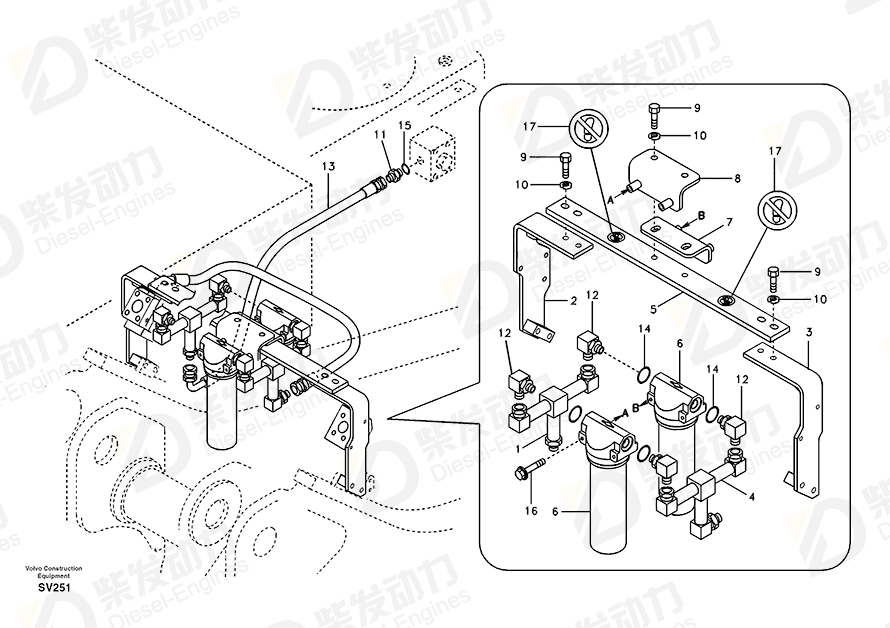 VOLVO Filter 14510897 Drawing
