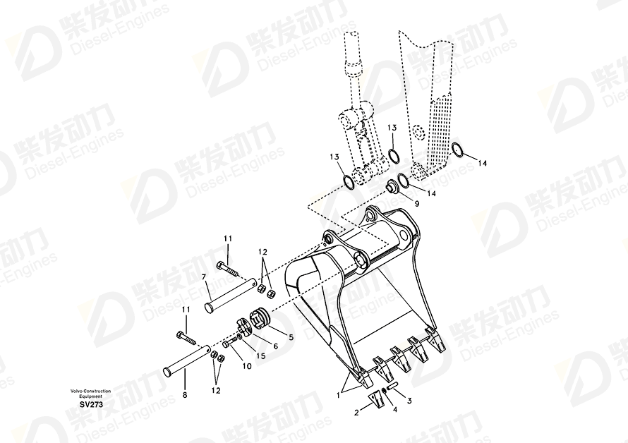 VOLVO Adapter 14557034 Drawing