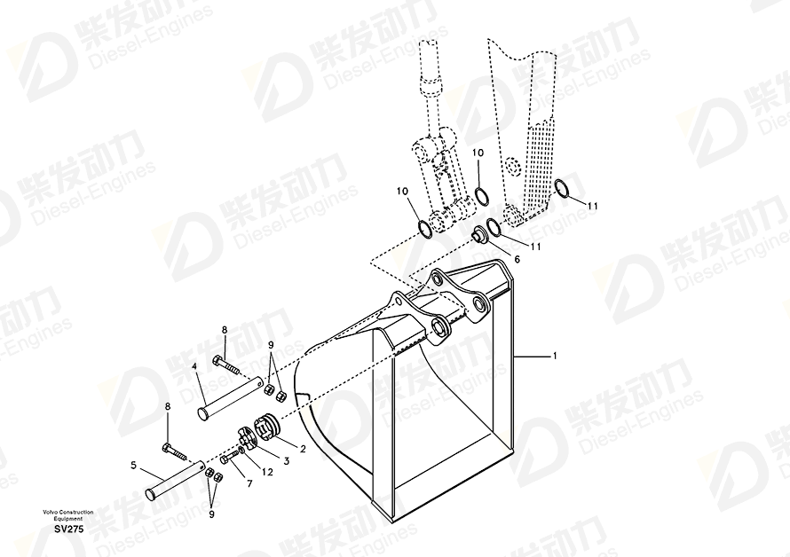 VOLVO Ring SA14880695 Drawing VOLVO Ring SA14880695 Drawing