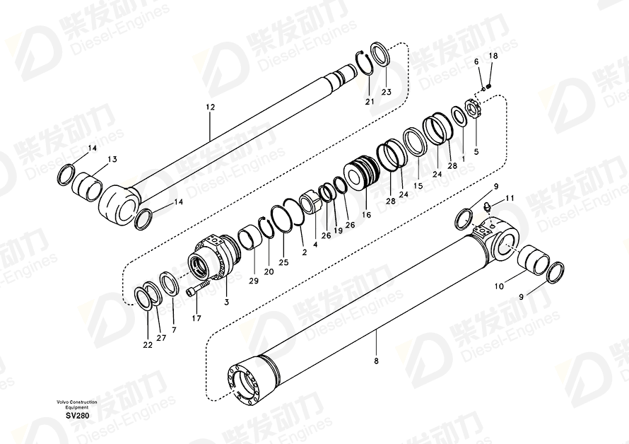 VOLVO Tube 14508476 Drawing