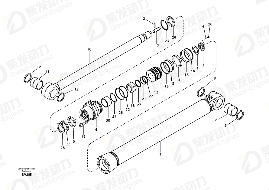 VOLVO Rod 14535511 Drawing