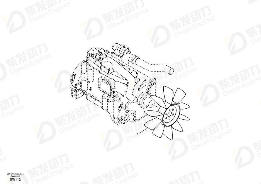 VOLVO Fan 14508257 Drawing