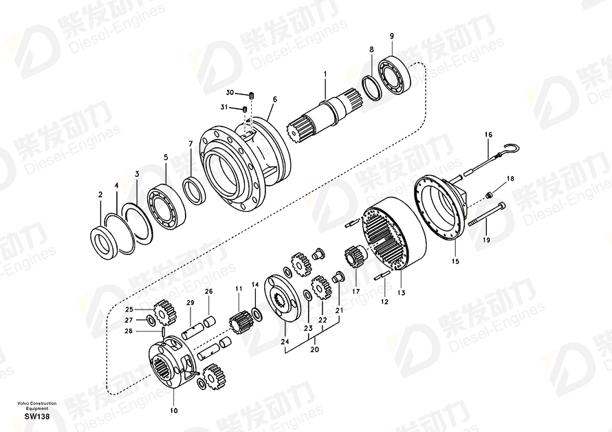 VOLVO PLANET CARRIER SA8230-22660 Drawing