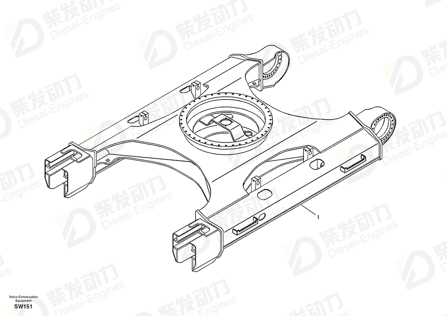 VOLVO Frame 14533479 Drawing