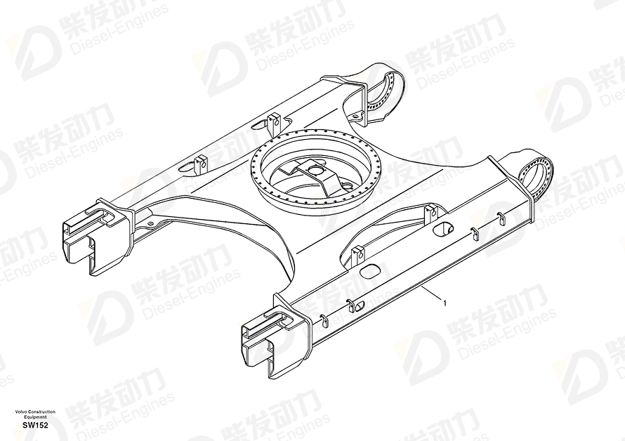 VOLVO Frame 14546966 Drawing