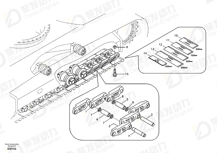 VOLVO Bushing SA1182-00681 Drawing