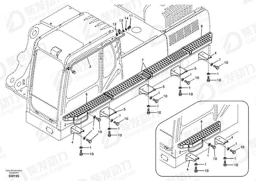 VOLVO Step 14515459 Drawing