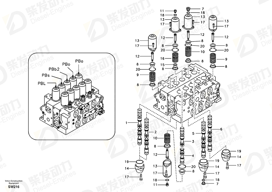 VOLVO Cover SA8230-37000 Drawing