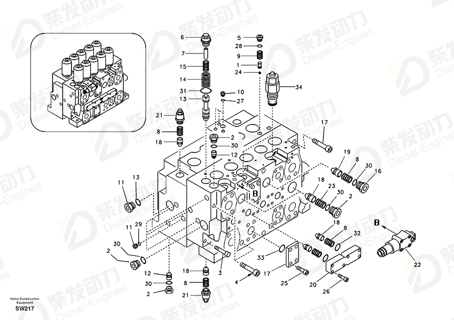 VOLVO Ball SA8240-03320 Drawing VOLVO Ball SA8240-03320 Drawing