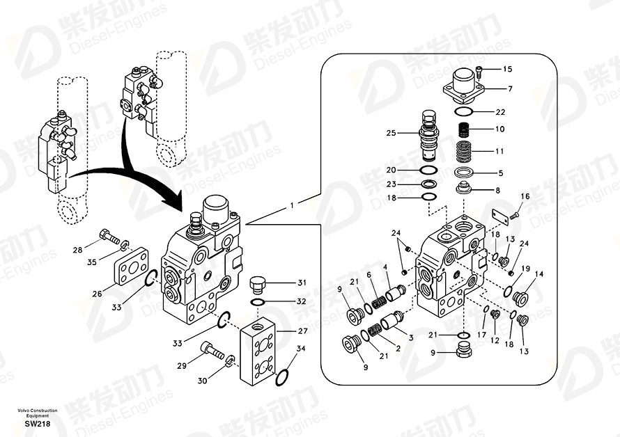 VOLVO Plug 14512227 Drawing