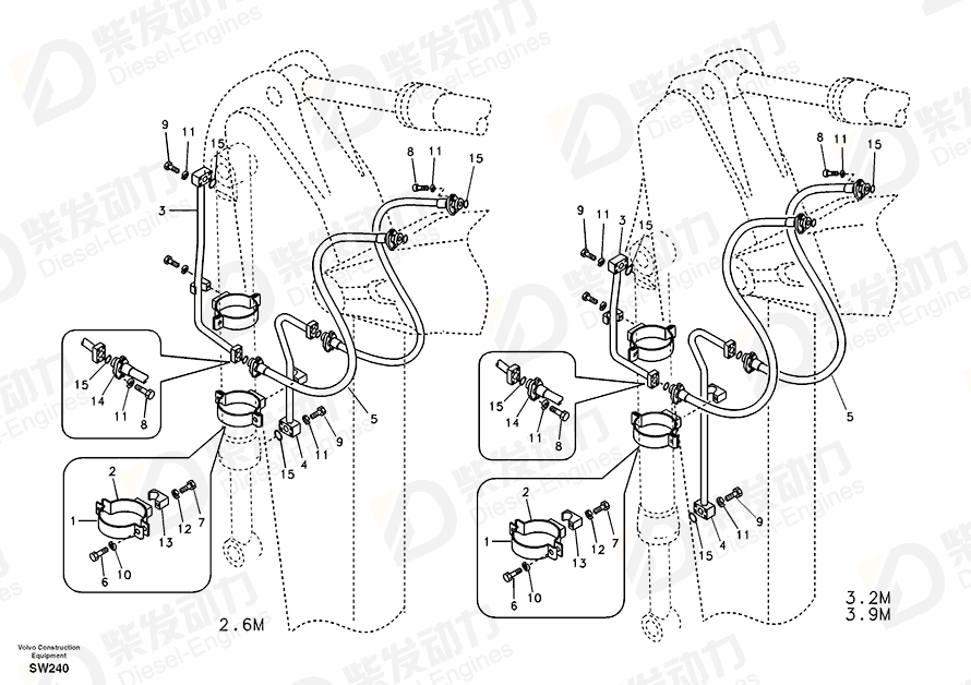 VOLVO Clamp 14509255 Drawing