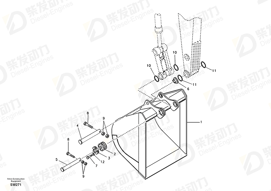 VOLVO Ring SA9524-00180 Drawing VOLVO Ring SA9524-00180 Drawing