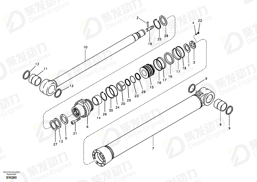 VOLVO Tube 14503554 Drawing