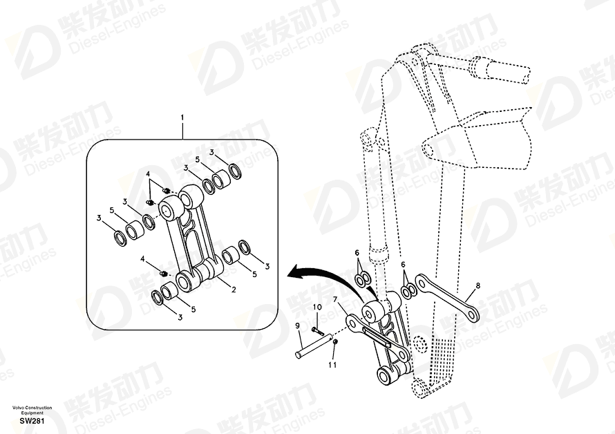 VOLVO Connecting Rod 14536522 Drawing