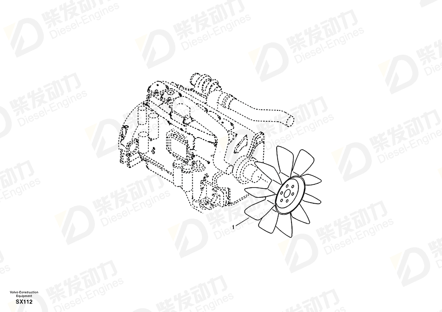 VOLVO Fan 14506325 Drawing