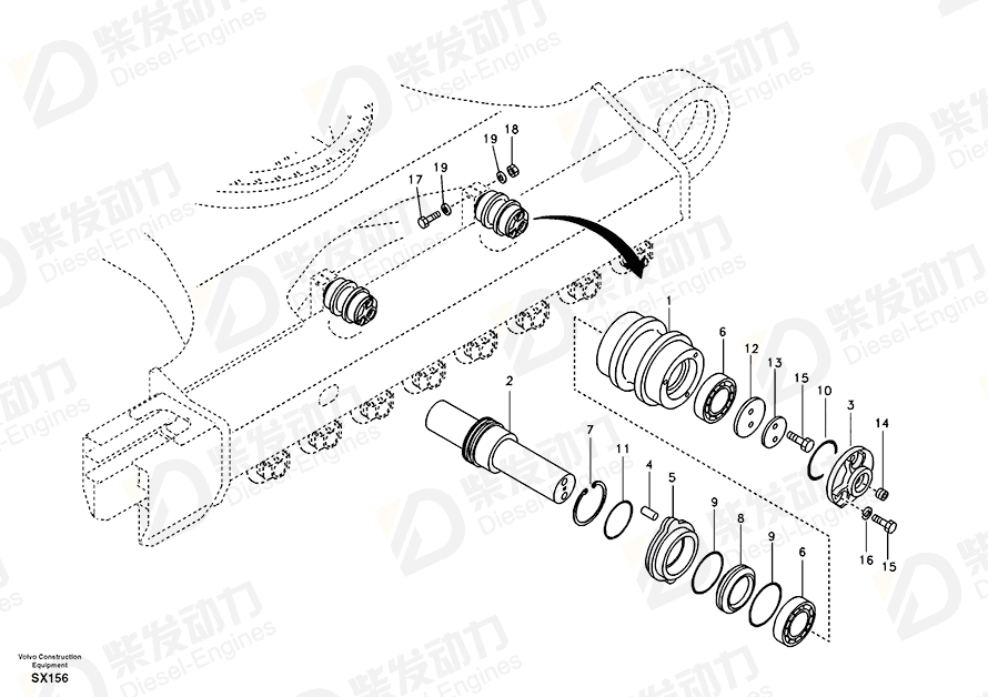 VOLVO Shaft 14532316 Drawing