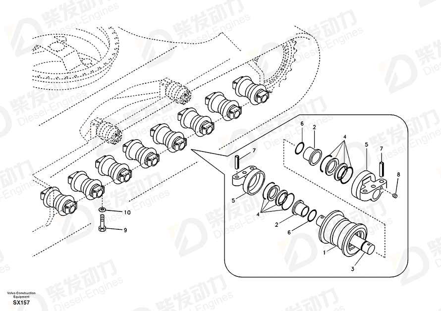 VOLVO Shaft 14501645 Drawing