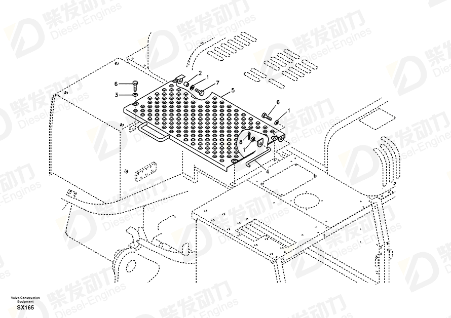 VOLVO Cover 14508946 Drawing