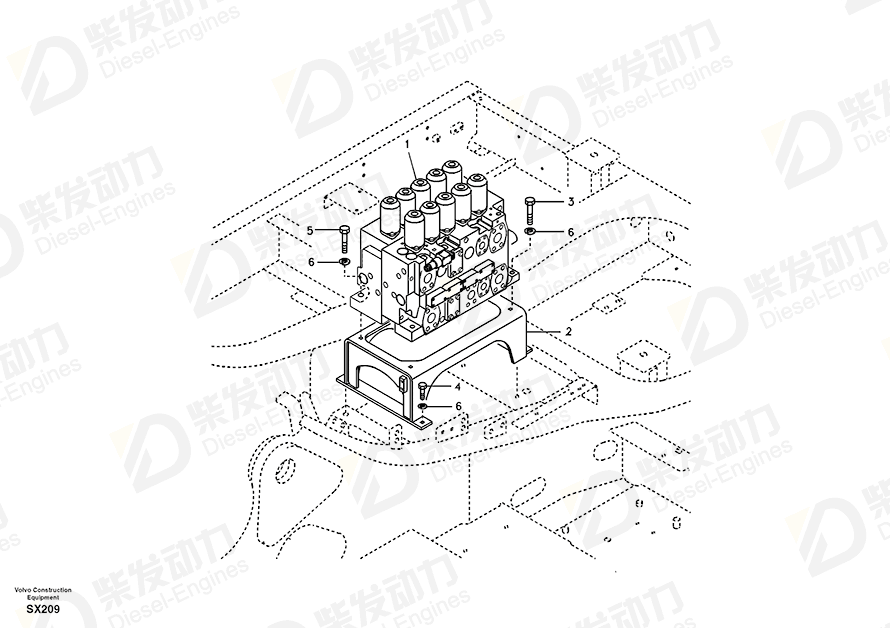 VOLVO Plate 14543536 Drawing