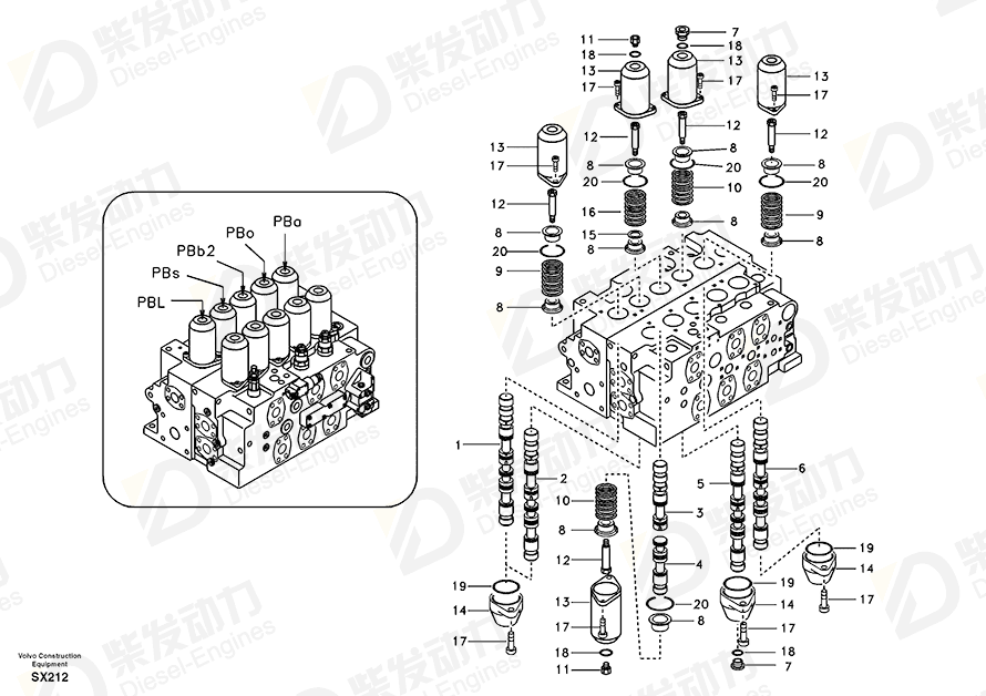 VOLVO Seat SA8230-36630 Drawing VOLVO Seat SA8230-36630 Drawing